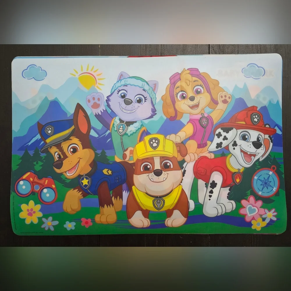 Lot Of 3 Kids Table Placemats Spidey, Baby Shark & Paw Patrol 11